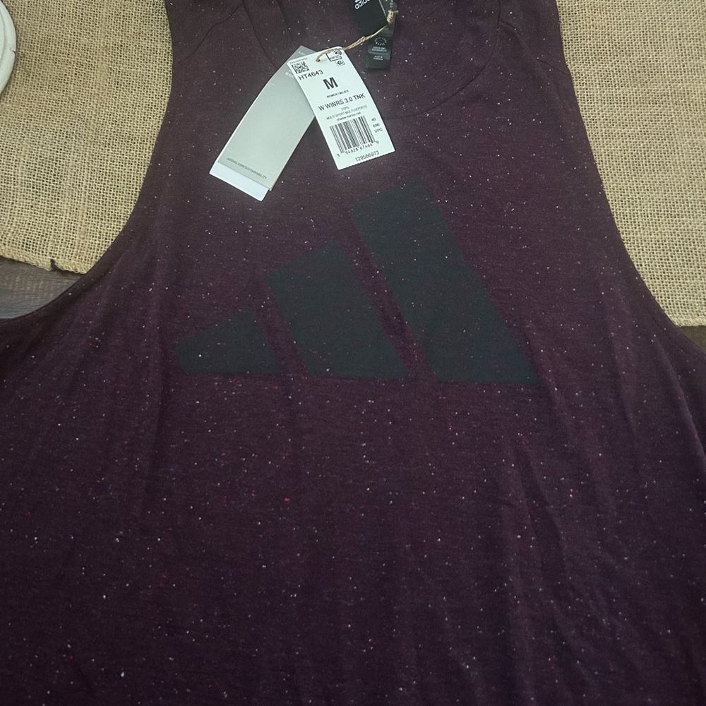 Adidas Red Tank Top Sleeveless Casual